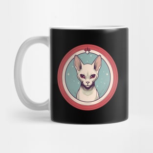 Sphynx Cat Xmas Ornament, Love Cats Mug